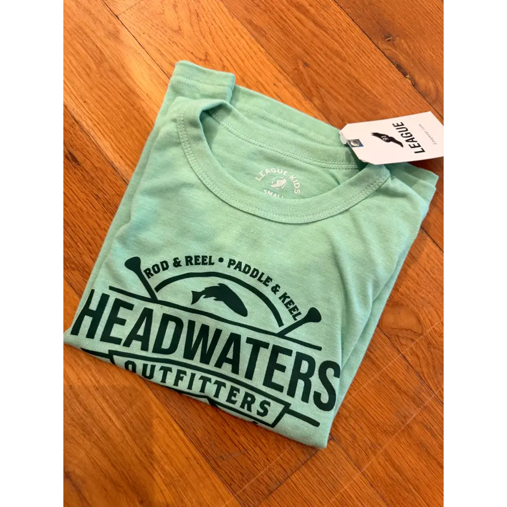 League Youth Logo Shirts - Heather Mint / Small - Short Sleeves
