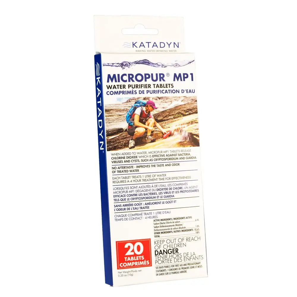 Micropur Water purification Tab - 20 CT. - Camping Gear