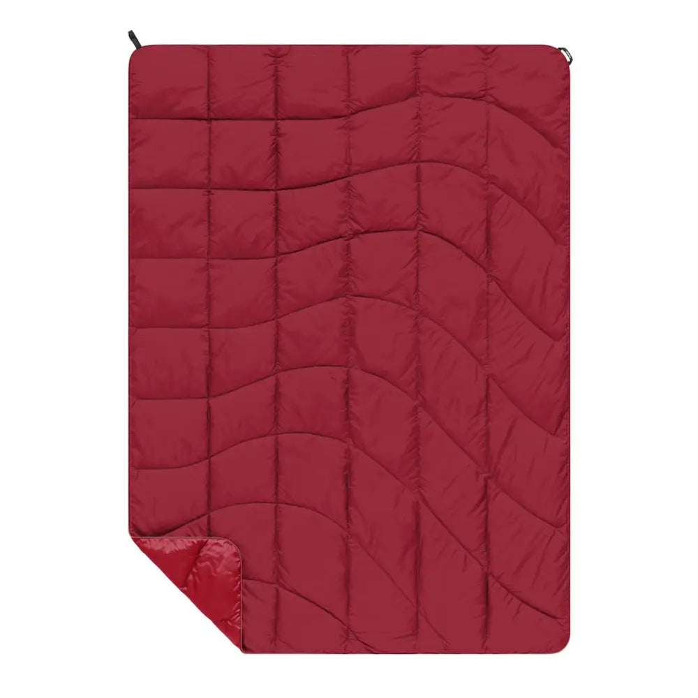 rumpl Nanoloft Puffy Blanket Crimson