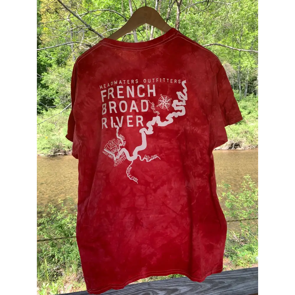 Headwaters Outfitters Outdoor Adventures Nature Bound River Map Shirt