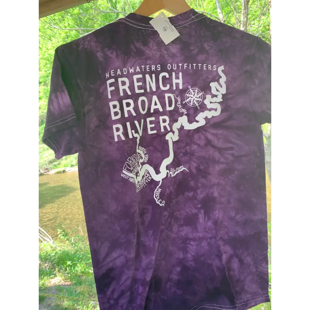 Headwaters Outfitters Outdoor Adventures Nature Bound River Map Shirt