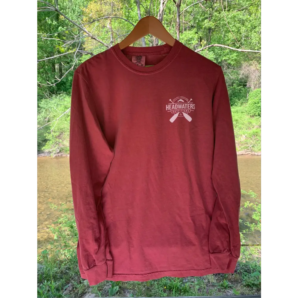 Headwaters Outfitters Outdoor Adventures Nature Bound River Map Shirt