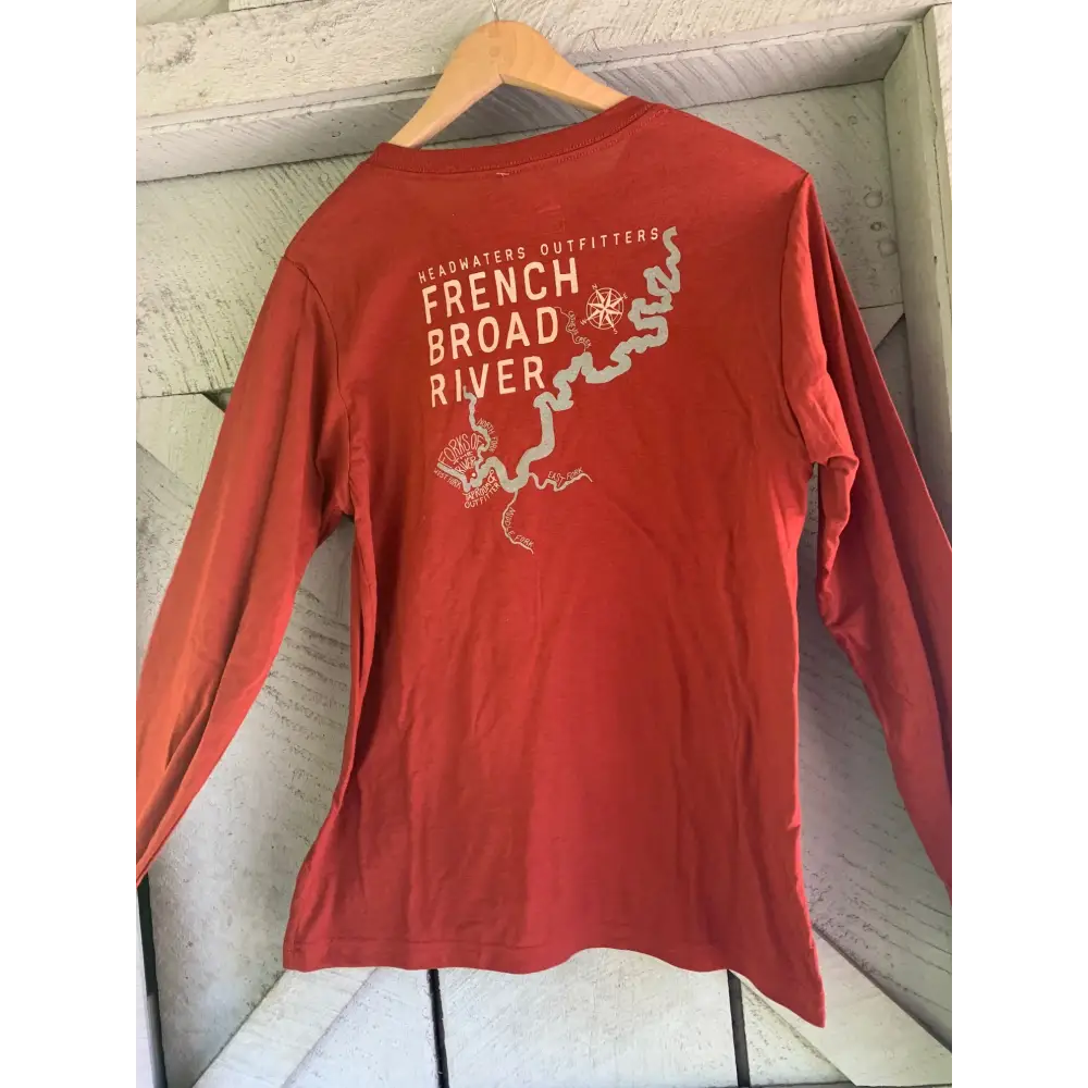 Headwaters Outfitters Outdoor Adventures Nature Bound River Map Shirt