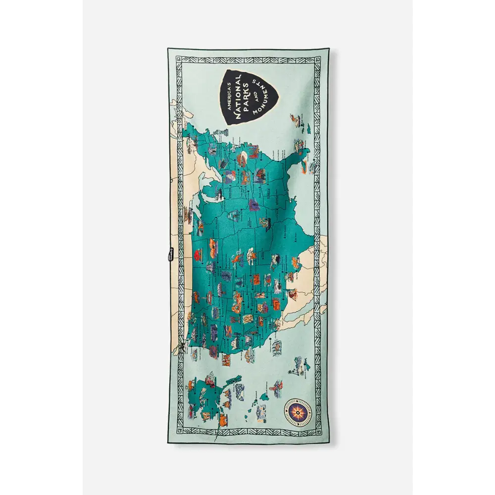 Nomadix Original Towel National Parks & Monutments Map