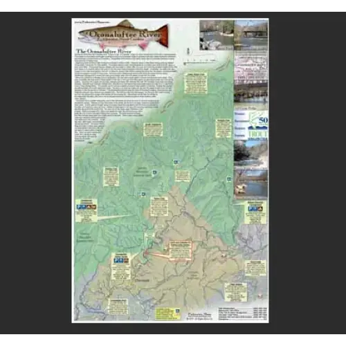 Fishwater Maps Oconaluftee River Map Oconaluftee River Map