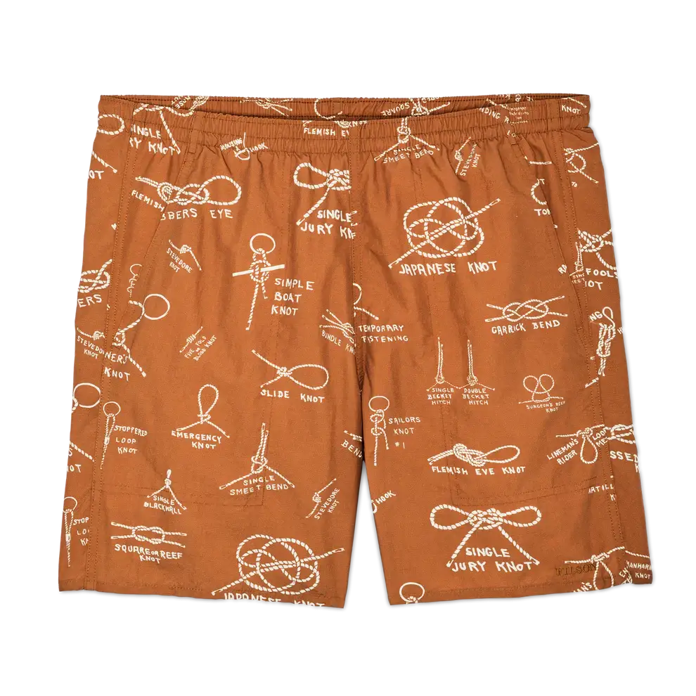 Oxbow Lake Trunks - S / Bourbon / Knots - Shorts