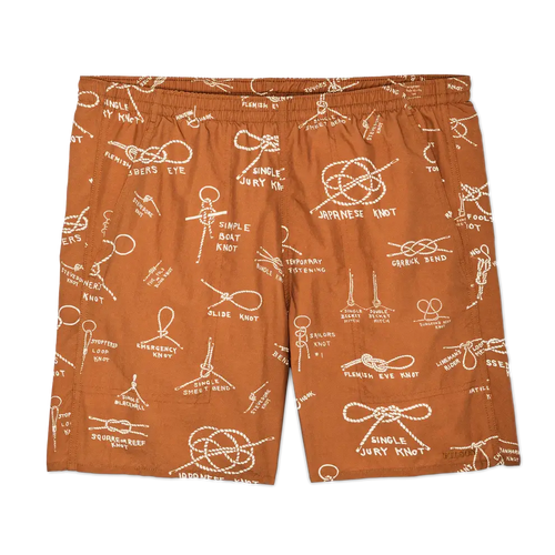 Oxbow Lake Trunks - S / Bourbon / Knots - Shorts