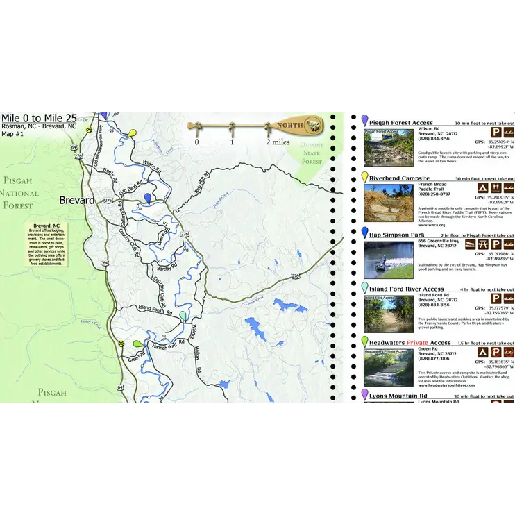 Mountain True Paddle Trail Map
