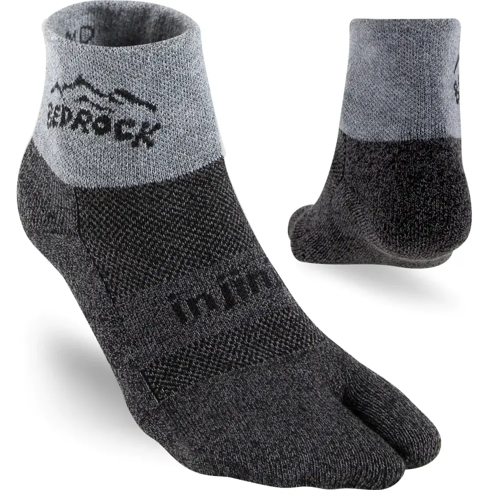 Bedrock Sandals Performance Split-Toe Socks / Granite Gray