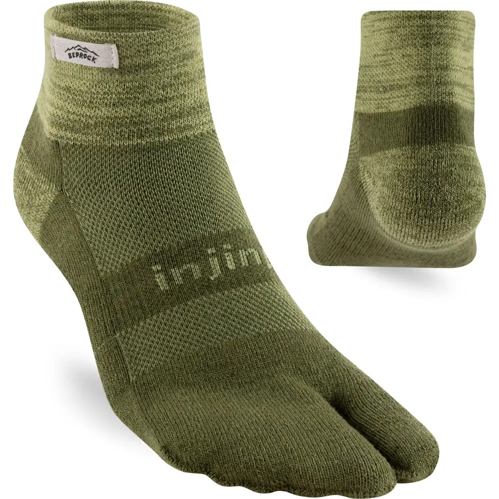 Bedrock Sandals Performance Split-Toe Socks / Heather Cactus
