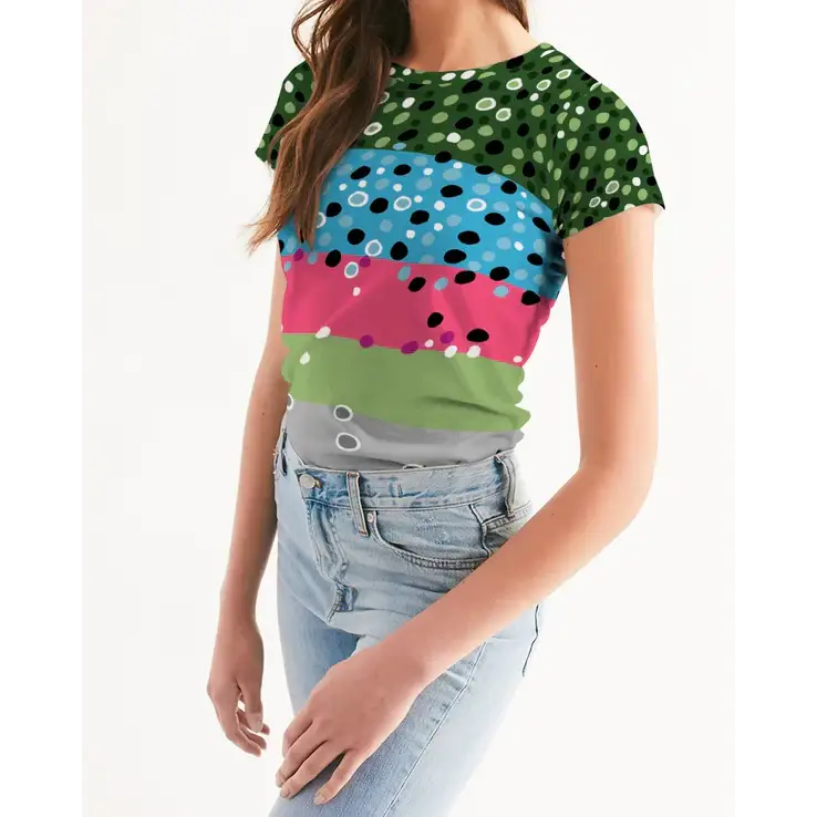 Yellow Sally Rainbow Trout Crew Neck Tshirt