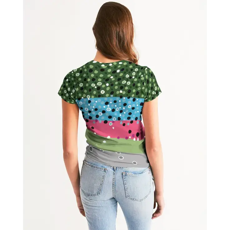 Yellow Sally Rainbow Trout Crew Neck Tshirt