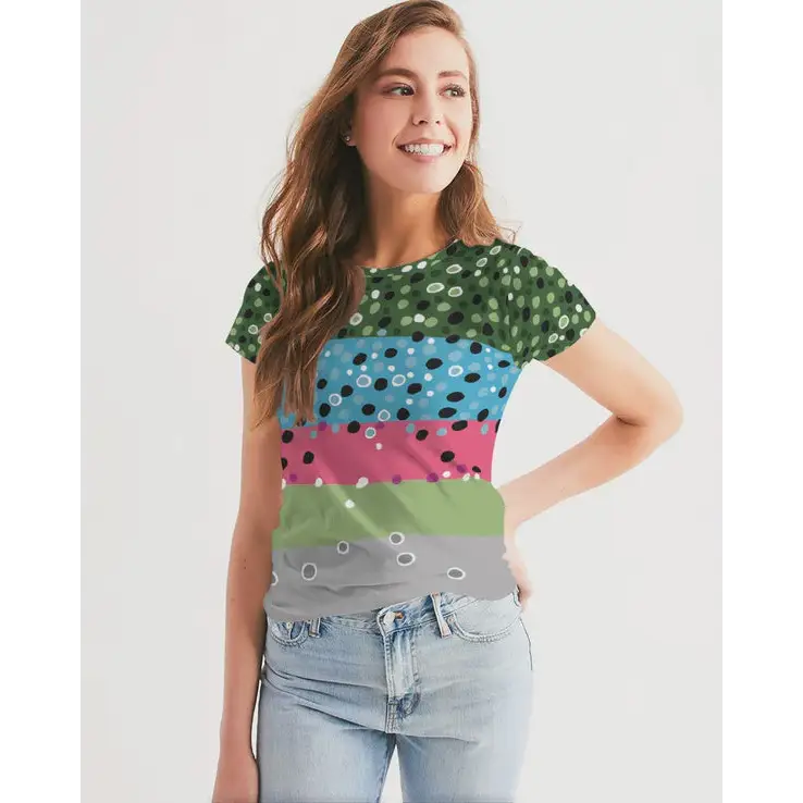 Yellow Sally Rainbow Trout Crew Neck Tshirt