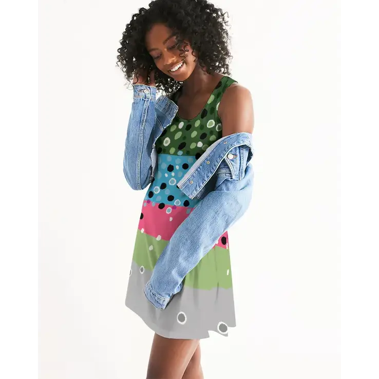 Yellow Sally Rainbow Trout Dress