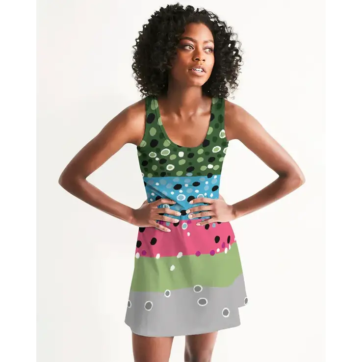 Yellow Sally Rainbow Trout Dress