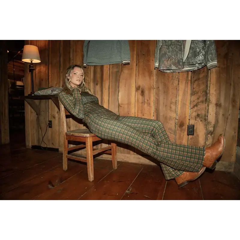 Ribbed Flare Leggings - Pants