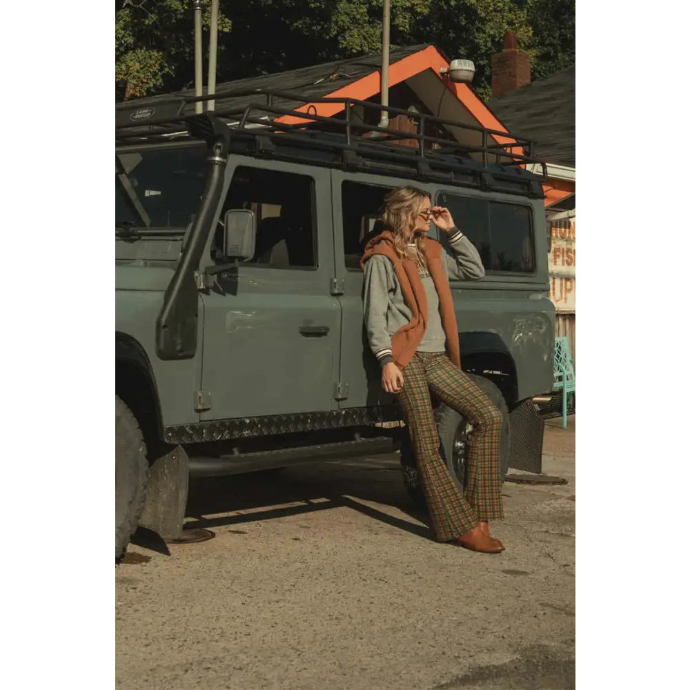 Ribbed Flare Leggings - Pants