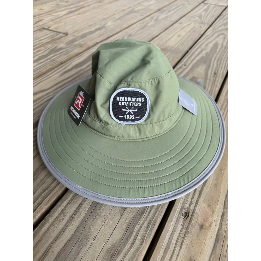 Richardson Hats Richardson Wide Brim Headwaters Hat Olive