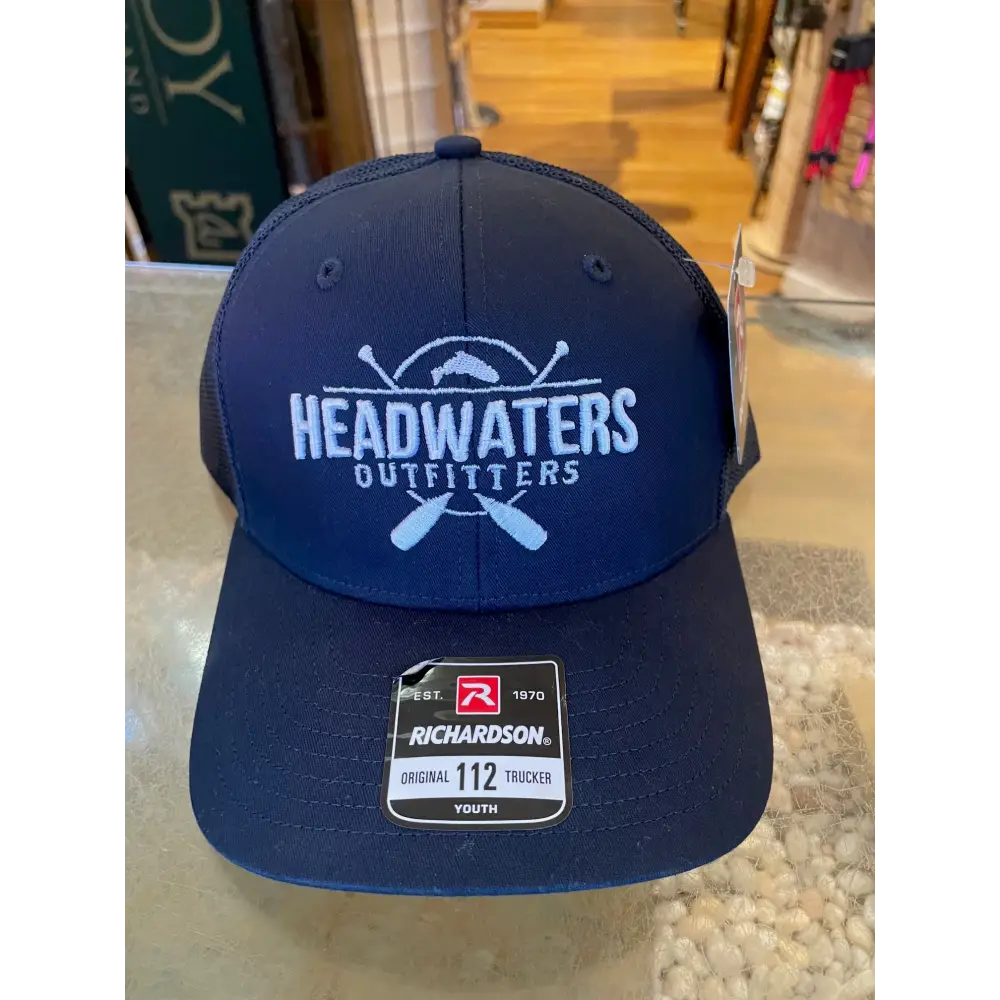 Richardson Youth 112 Cross Paddle Headwaters Hat - Navy - Richardson