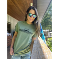 River Map Cotton Blend T-Shirt 2024 - S / Fern - Short Sleeves