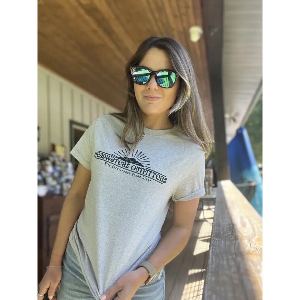 River Map Cotton Blend T-Shirt 2024 - S / Rainbow - Short Sleeves