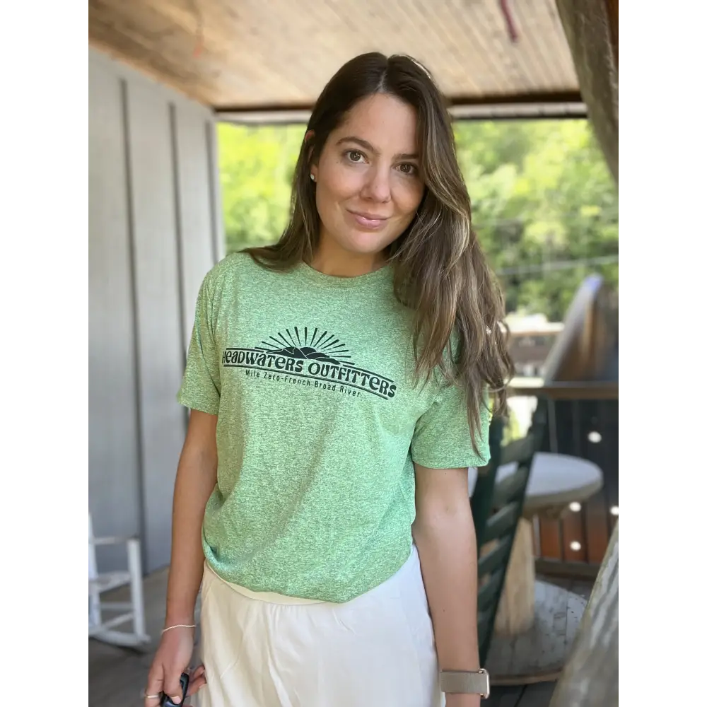 River Map Sport Tee 2024 - S / Green Heather / Short Sleeve - Short Sleeves