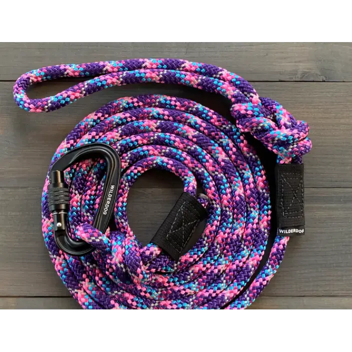 Rope Dog Collar - Razzeberry Reflective / S - Dog Gear