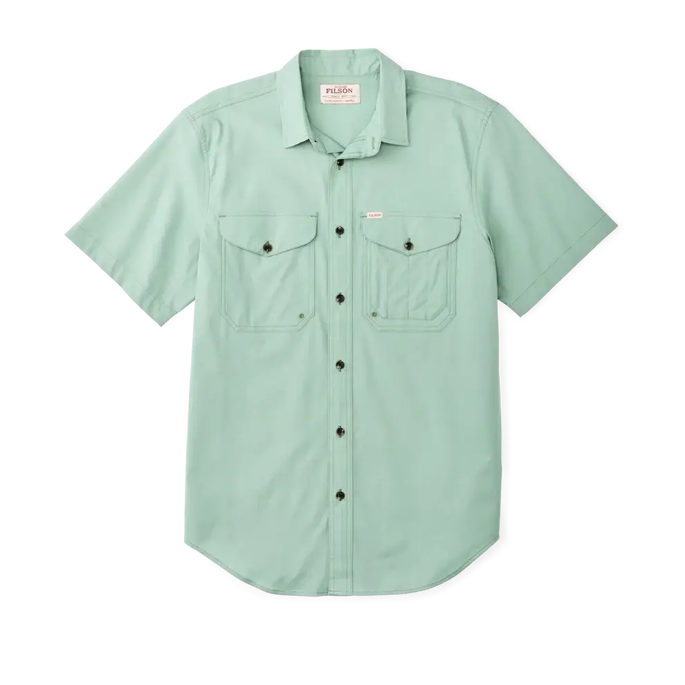 short sleeve twin lakes sport shirt - S / granite green