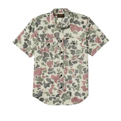 short sleeve twin lakes sport shirt - S / shrub camo