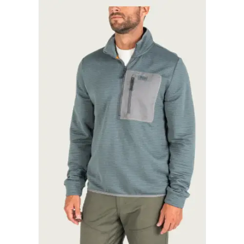 SULLIVAN 1/4 ZIP - S / STEEL / FA25