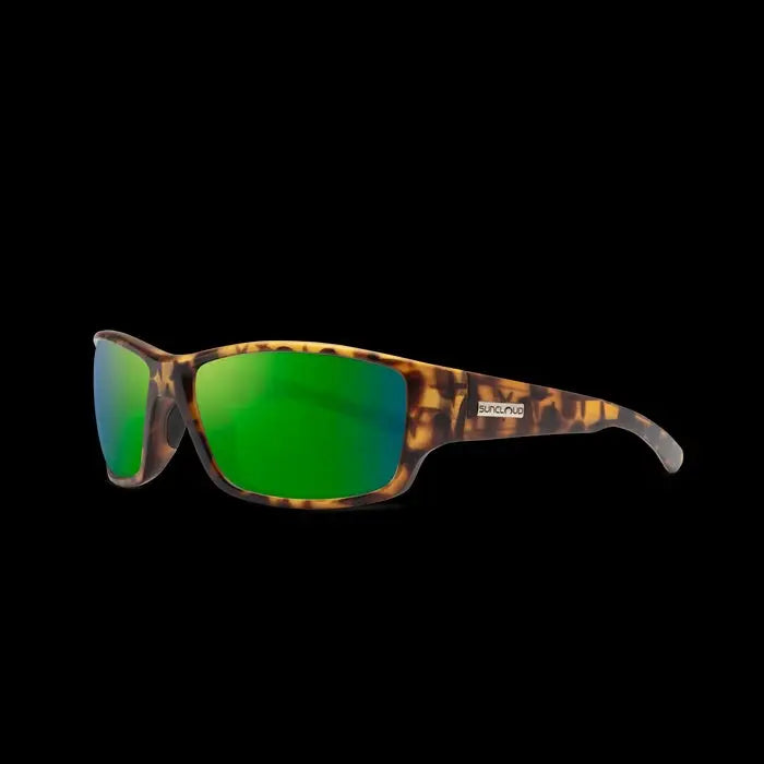 Sun Cloud Optics SunCloud Hull Matte Tortoise/Plr Green Mirror