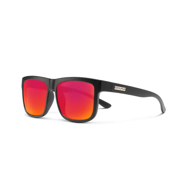 Sun Cloud Optics SunCloud Quiver Matte Black/ Plr Red Mirror