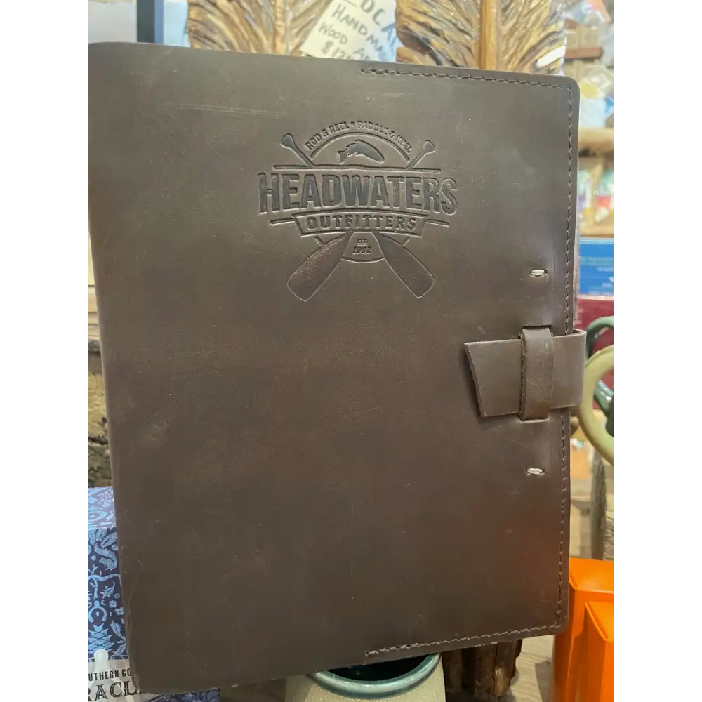 Rustico Switchback Leather Notebook Dark Brown / 7 x 9