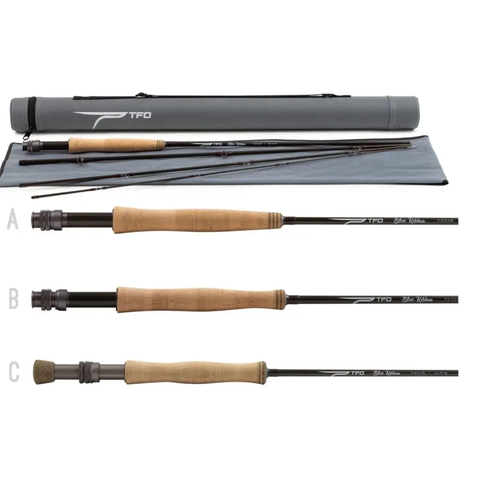 Temple Fork Outfitters TFO Blue Ribbon rod w/ case 7'6