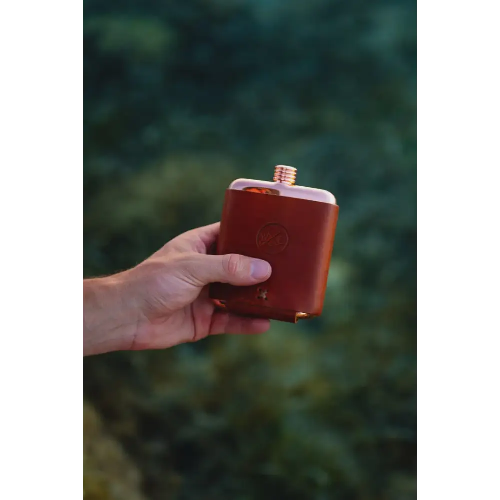 The Clark Fork Copper Flask - English Tan Dublin - Gifts/Accessories/Misc