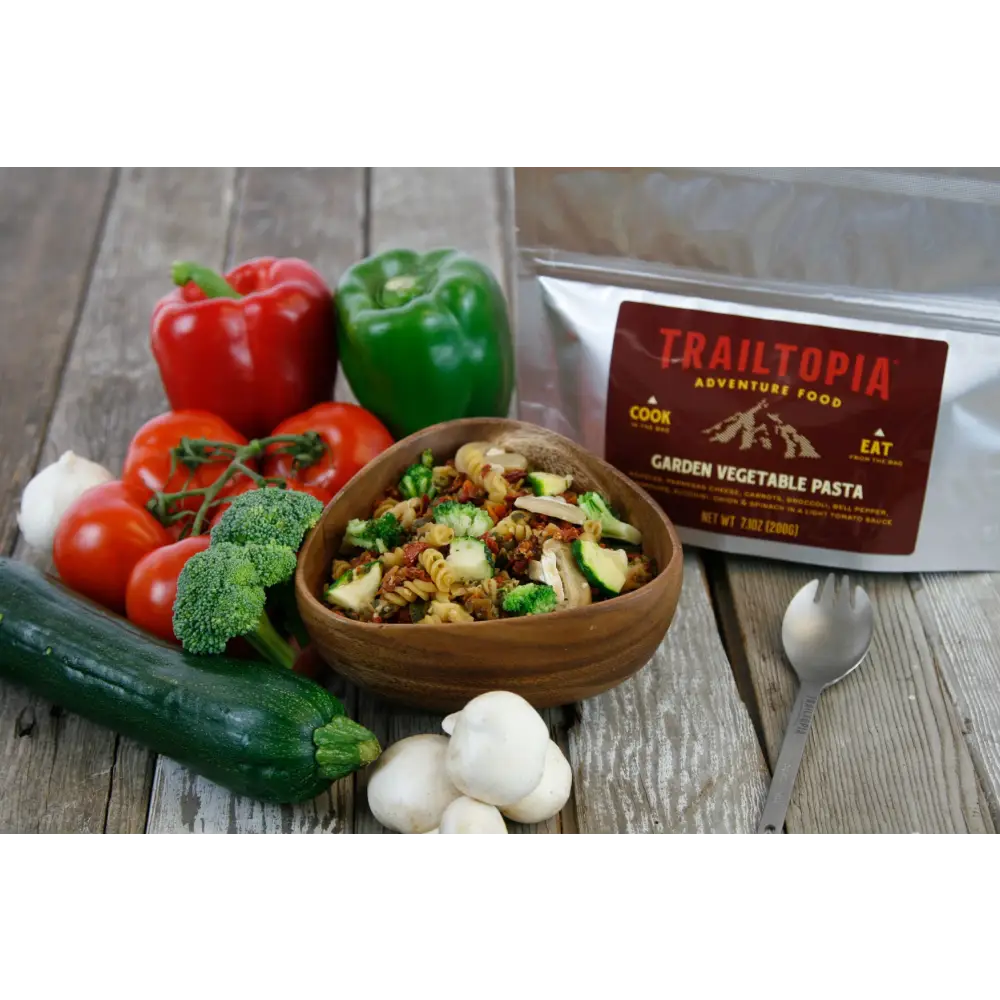 Trailtopia Dinner Garden Veg Pasta