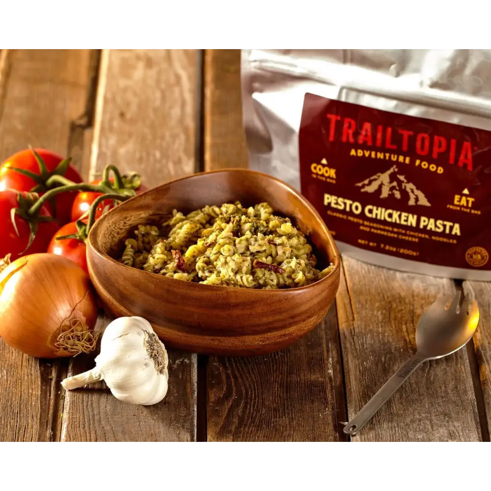 Trailtopia Dinner Pesto Chicken Pa