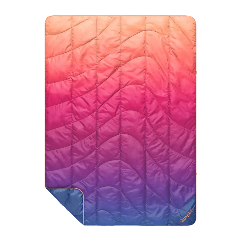Travel Puffy Blanket - Sunset Spectrum Fade - Camping Gear