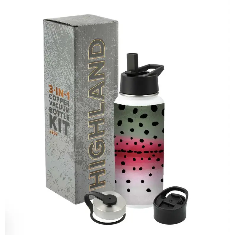 Trout Pattern 32oz Vacuum Insulated Bottle - Home Goods & Gifts