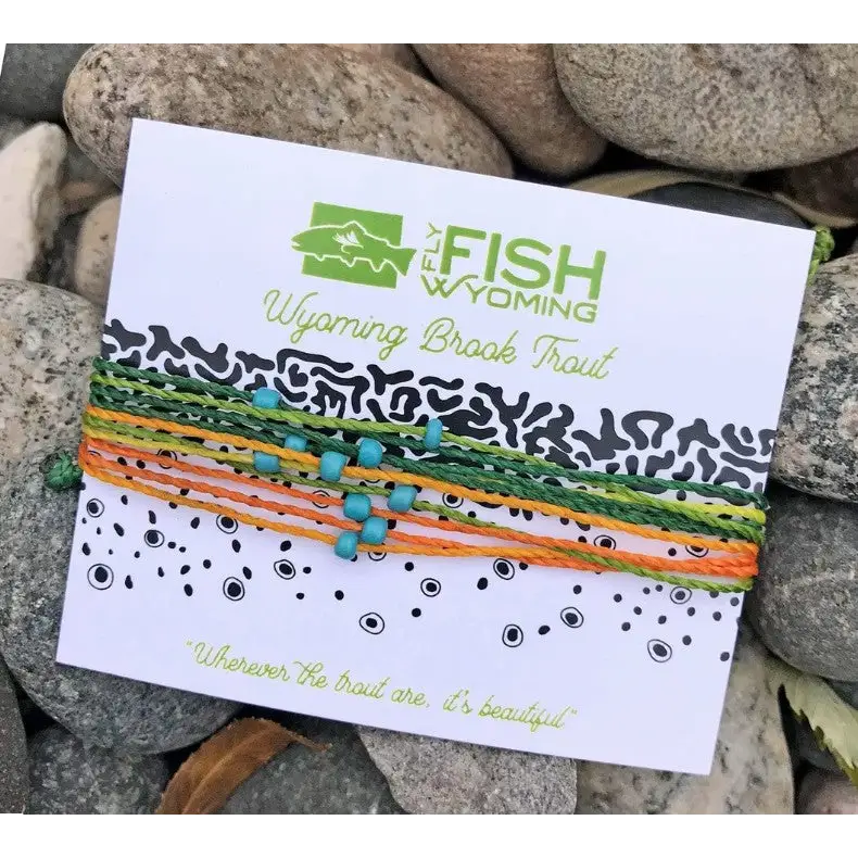 Trout Pattern Bracelet - Brook Trout - Jewelry