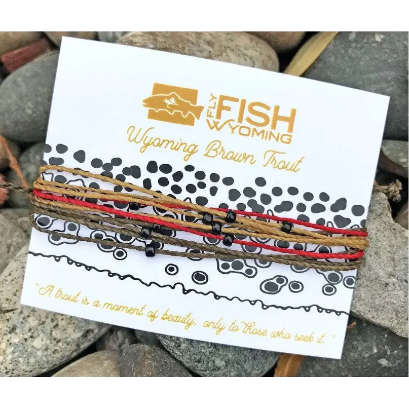 Trout Pattern Bracelet - Brown Trout - Jewelry
