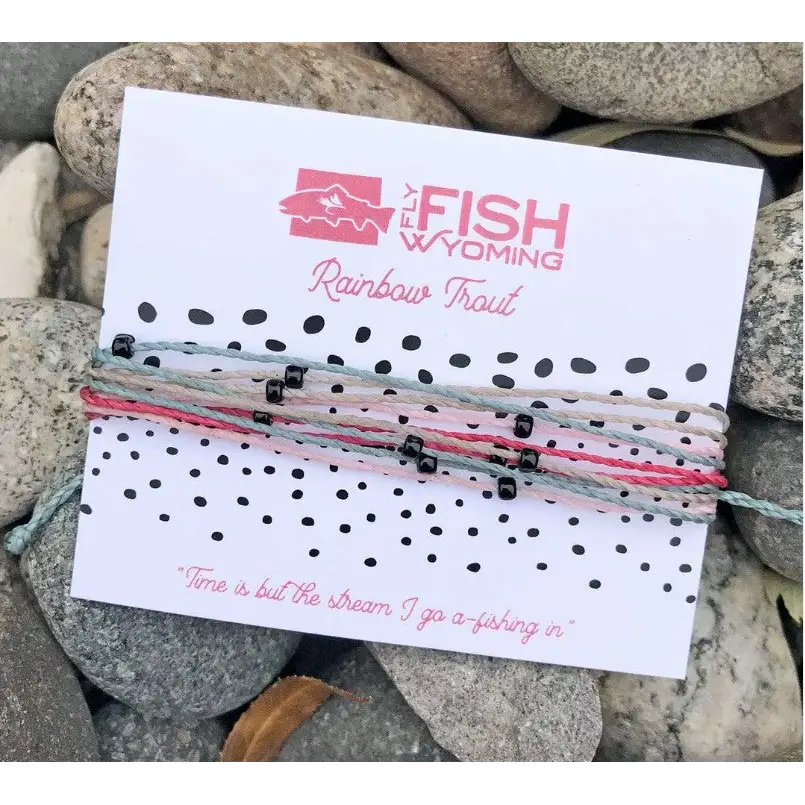 Trout Pattern Bracelet - Rainbow Trout - Jewelry