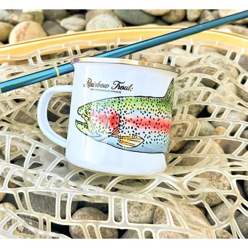 Trout Species Tin Camp Mug - Home Goods & Gifts
