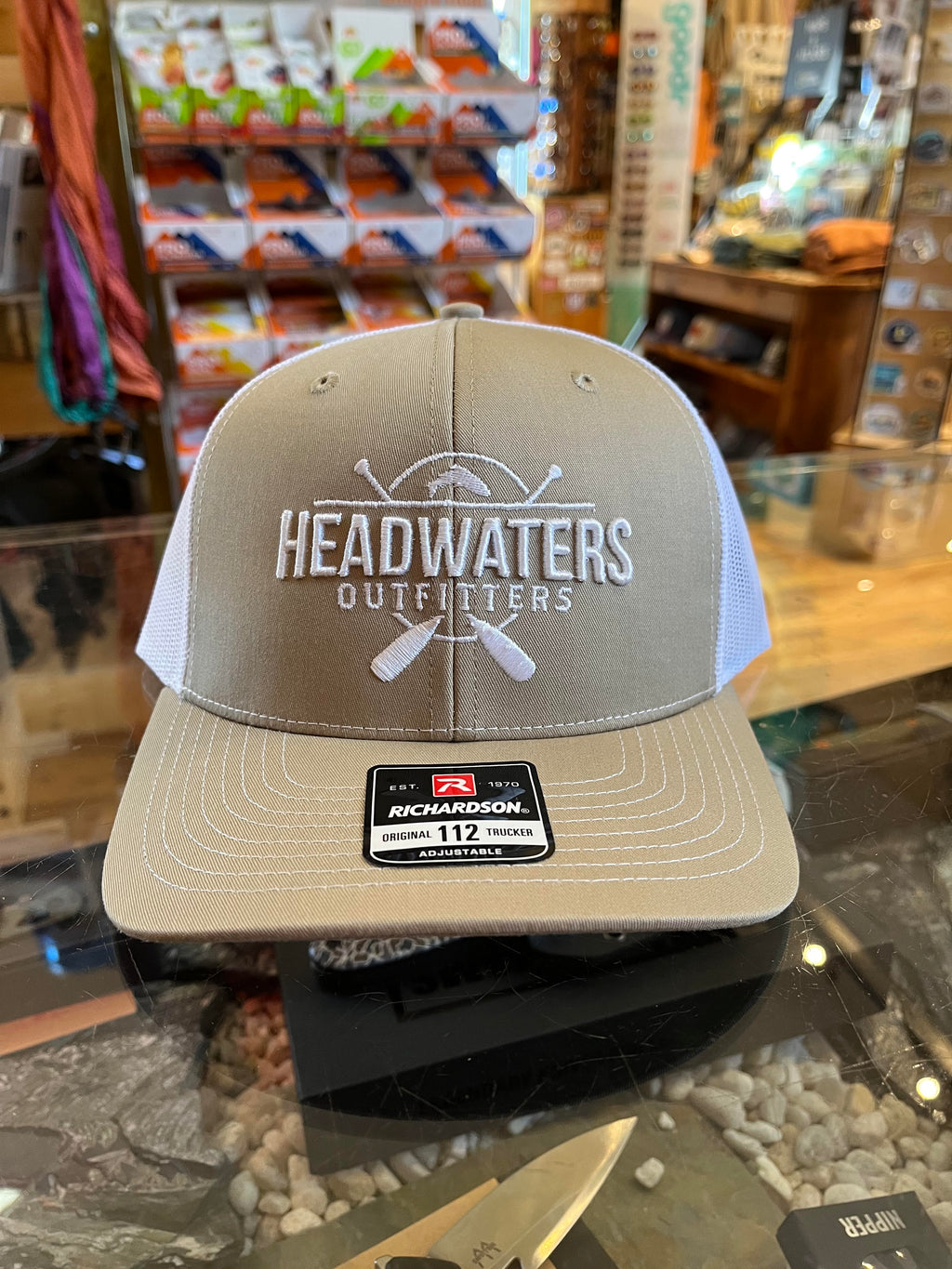 Cross Paddle Trout Logo Richardson Hats
