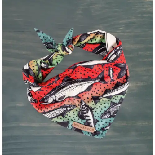 Wilderdog Bandana - Gone Fishing - Dog Gear