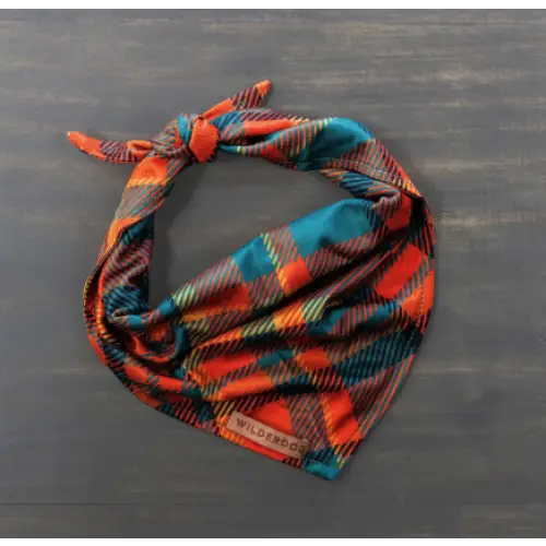 Wilderdog Bandana - Pumpkin Spice Plaid - Dog Gear