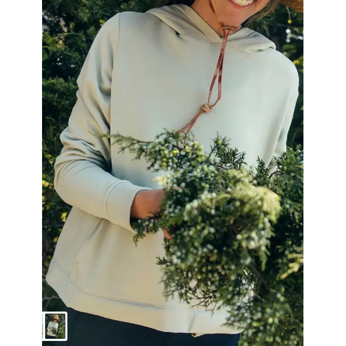 Women’s Bamboo Lightweight Fleece Hoodie (w/logo) - Sweatshirts & Hoodies