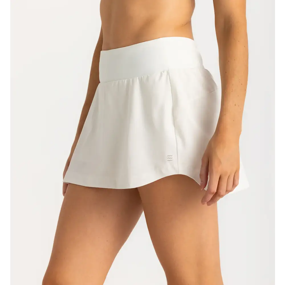 Free Fly Women's Bamboo-Lined Active Breeze Skort  - 13" Sea Salt
