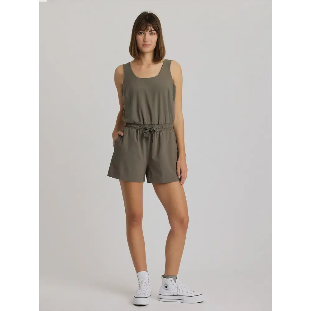 Women’s Breeze Romper - XS / Smokey Olive - Dresses/Skirts