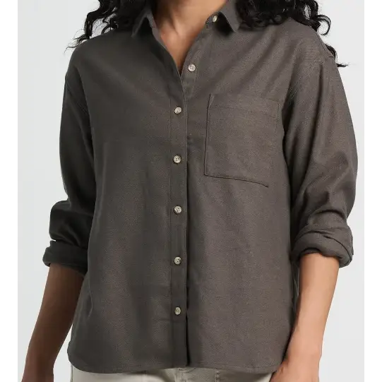 Women’s Seawool Flannel Shirt - Dark Forest / XS - Long Sleeves